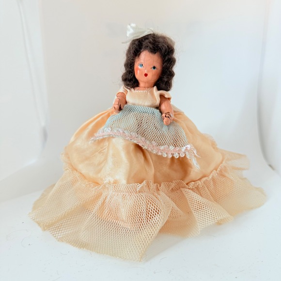 Vintage Little Blue Apron by Hollywood‎ Doll Company Restored - Picture 1 of 8